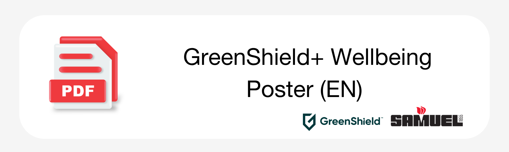 GreenShield+ Wellbeing Poster (EN)