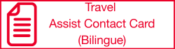 travel assist contact card